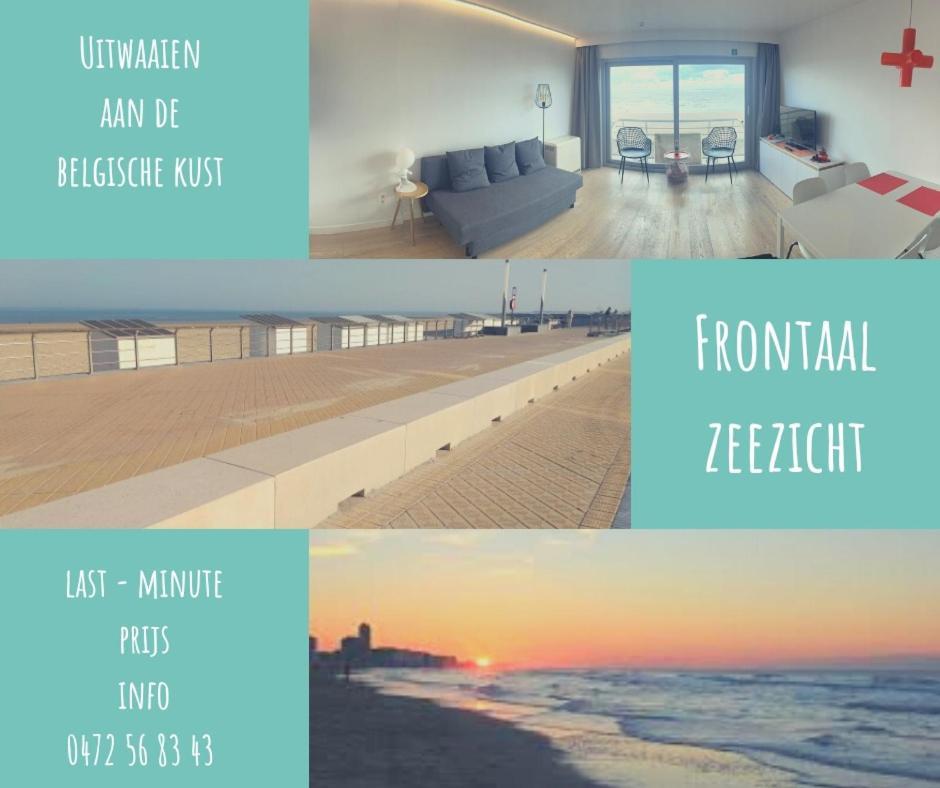 Studio Zwembad Met Frontaal Zeezicht Ostende Kültér fotó